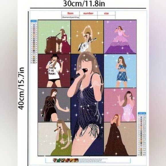 NEW TAYLOR SWIFT Diamond Craft Making Canvas (Without Frame) - Picture 5 of 11